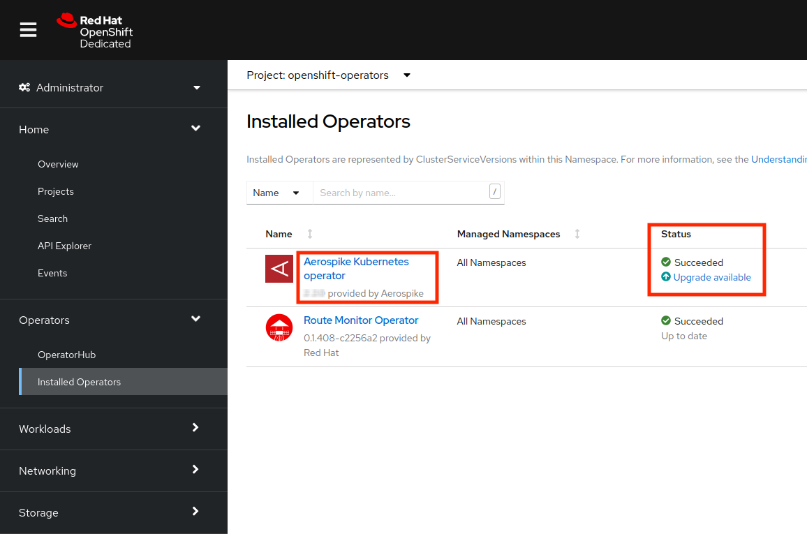 Upgrade version available.