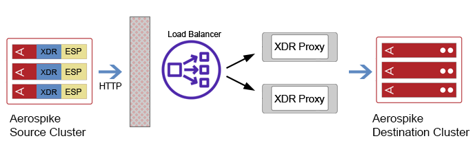 Diagram of architecture for proxy record ordering.